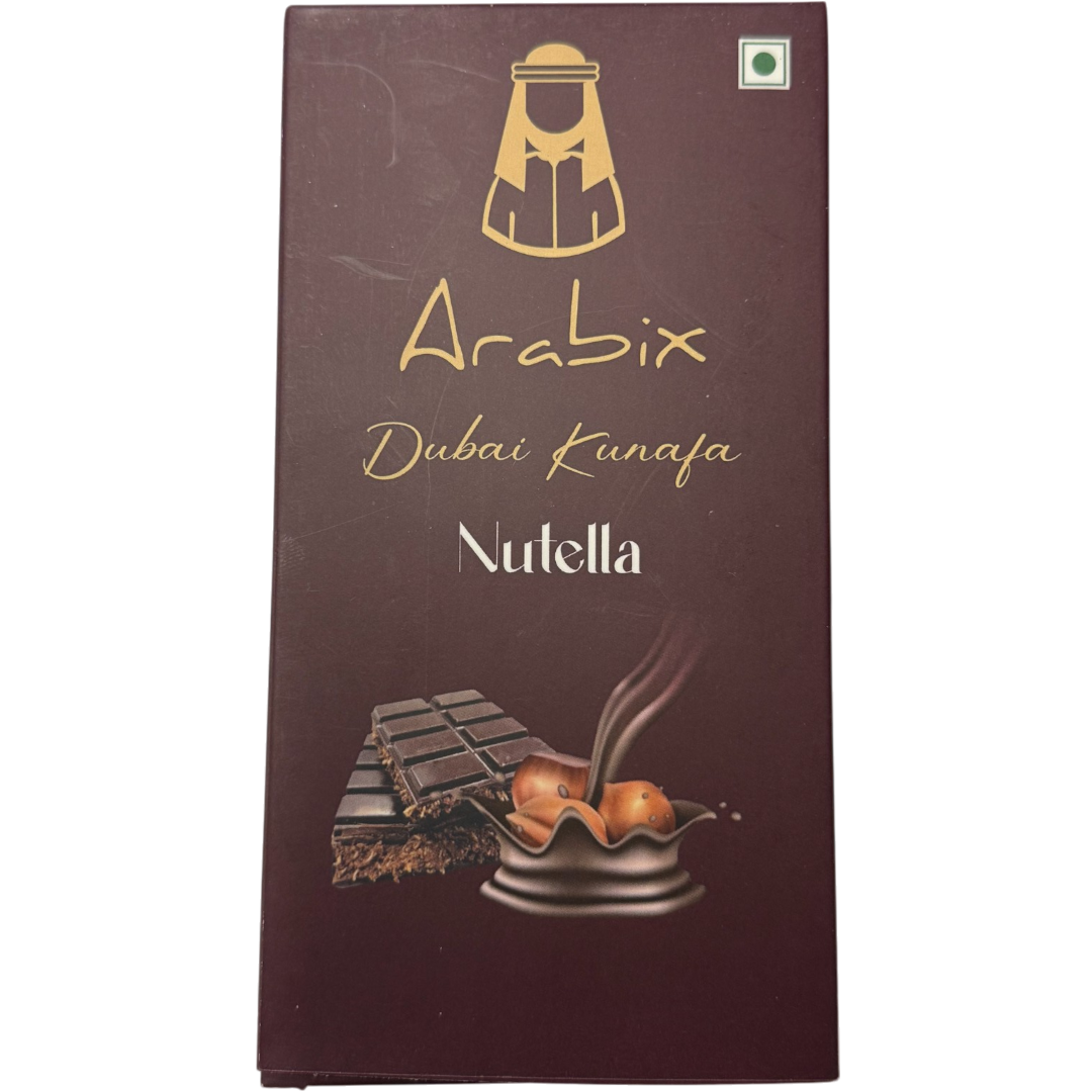 Arabix Nutella Kunafa Dubai Chocolate XL Block - 7.4oz (210g)