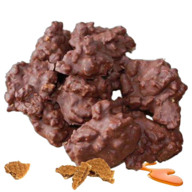 Stroopwafel Chocolate Clusters