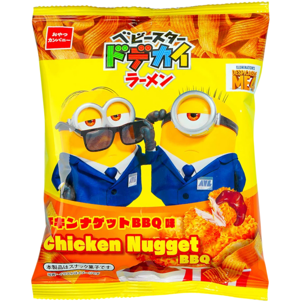 Oyatsu Minions Baby Star Dodekai Chicken Nugget BBQ Ramen Snack (Japan) - 2.1oz (60g)