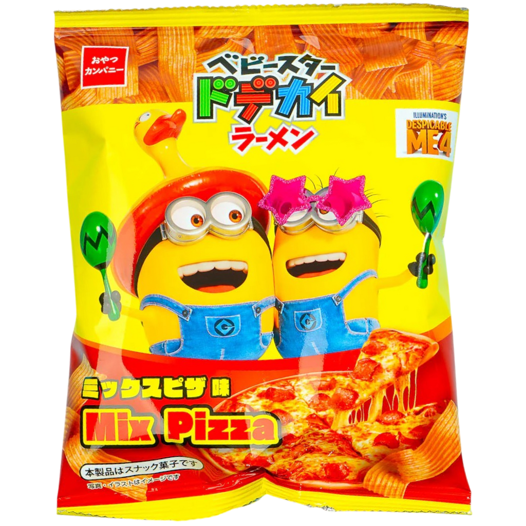 Oyatsu Minions Baby Star Dodekai Pizza Flavour Ramen Snack (Japan) - 2.1oz (60g)