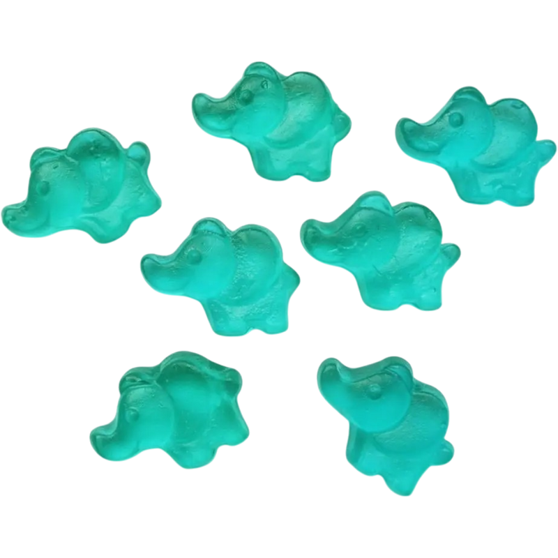 Blue Forest Fruits Elephants