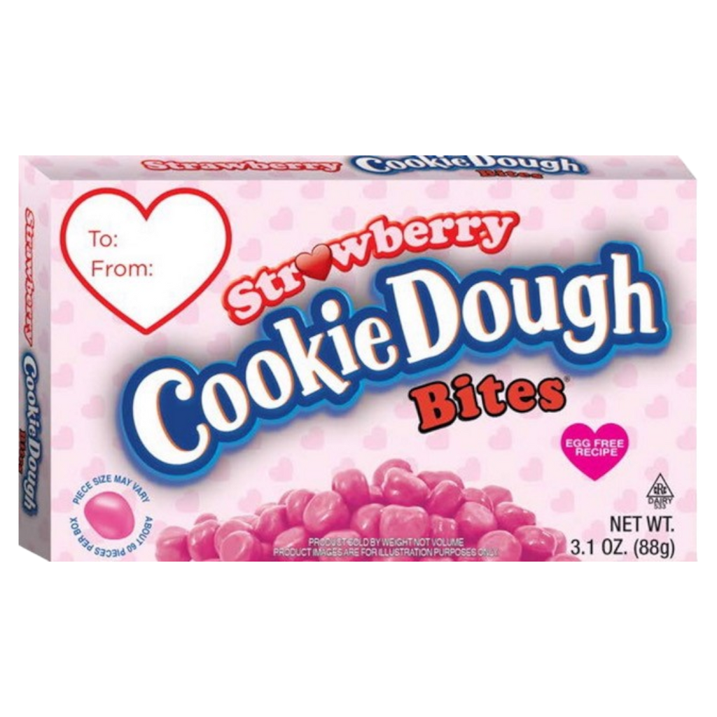 Cookie Dough Bites Strawberry Valentine's Theatre Box - 3.1oz (88g)