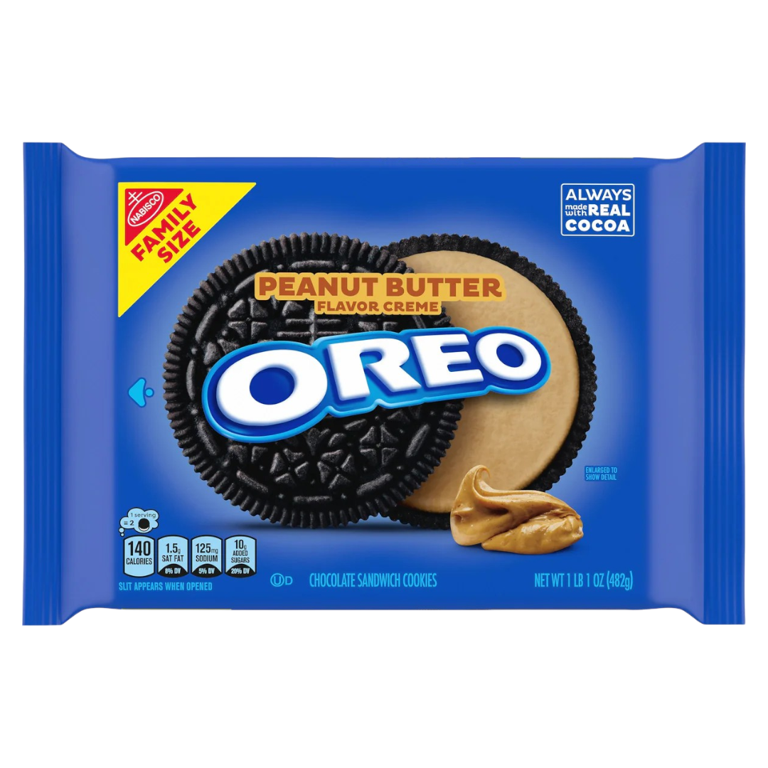 Oreo Family Size Peanut Butter Creme  - 17oz (482g)