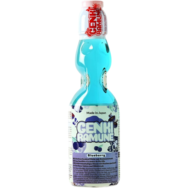 Genki Blueberry Ramune Soda (Japan) - 6.8fl.oz (200ml) – Poppin Candy