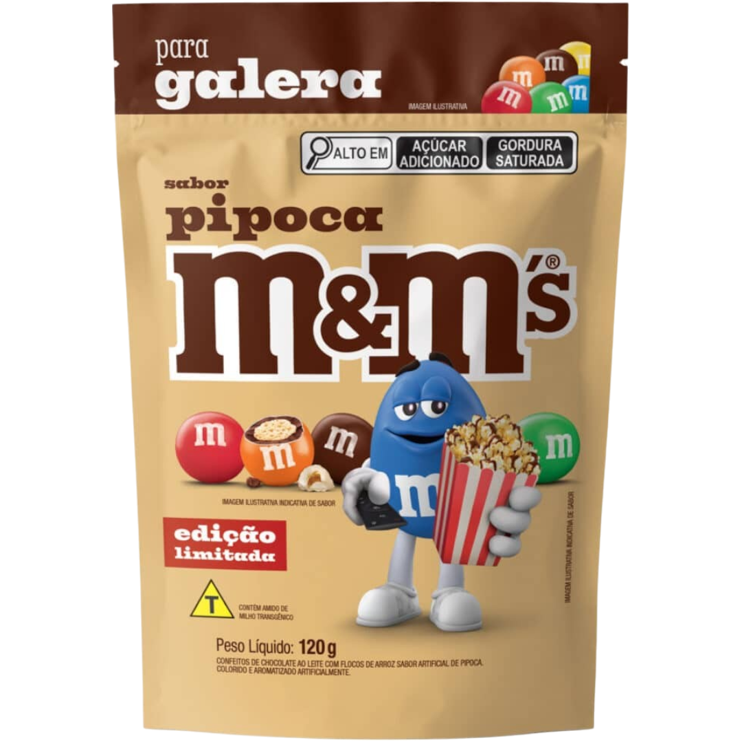 M&M's Popcorn Flavour Share Bag Limited Edition (Brazil) - 4.23oz (120g)