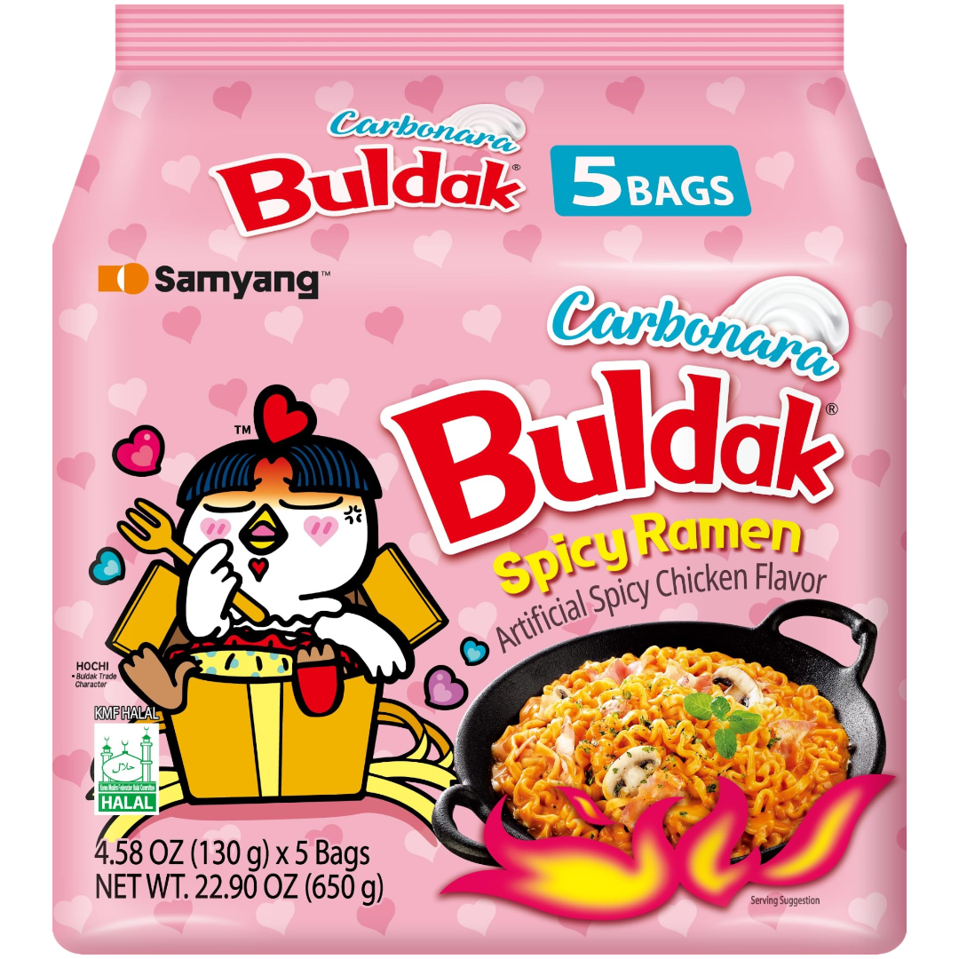 Samyang Buldak Carbonara Flavour Ramen - 4.6oz (130g)