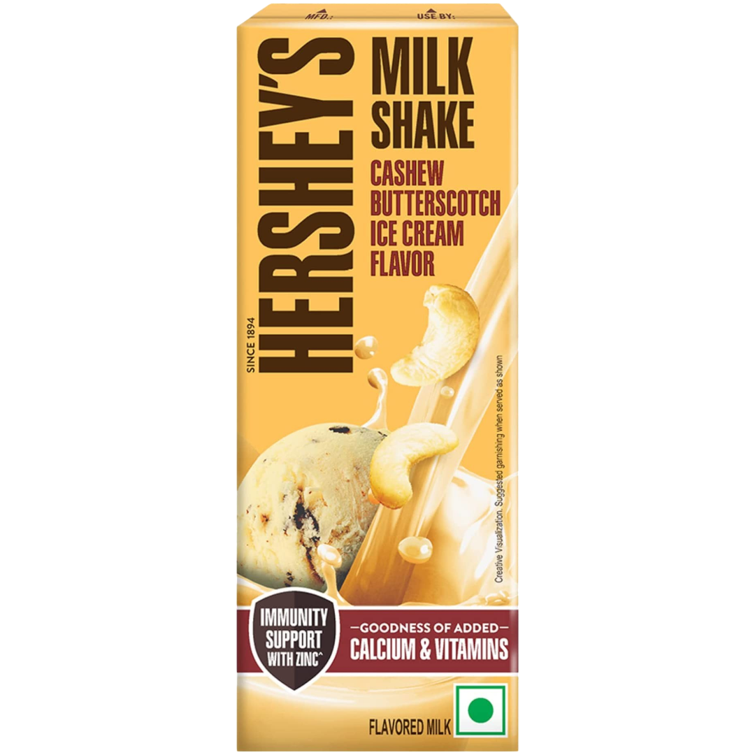 Hershey's Cashew Butterscotch Ice Cream Milkshake (India) - 6fl.oz (180ml)