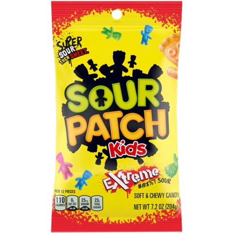 Sour Patch Kids Extreme Share Bag - 7.2oz (204g) – Poppin Candy