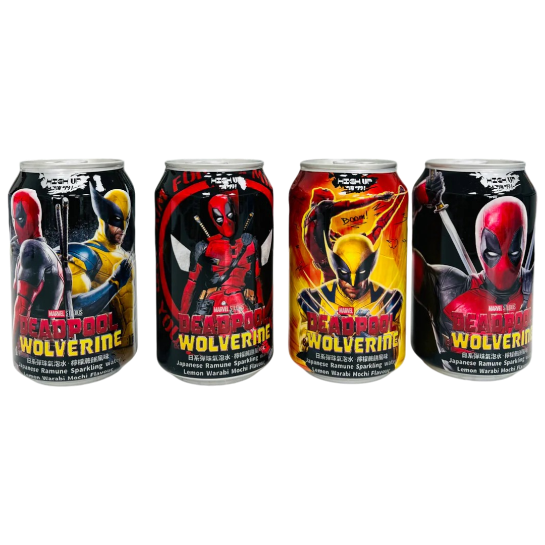 Deadpool & Wolverine Lemon Warabi Mochi Ramune (Japan) - 11.58fl.oz (330ml)