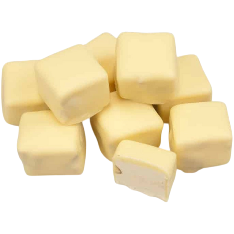 Gourmet Belgian White Chocolate Coated Nougat Blocks