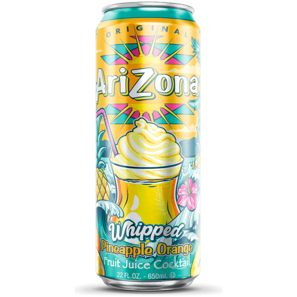 AriZona Whipped Pineapple Orange Juice Cocktail - 22oz (650ml