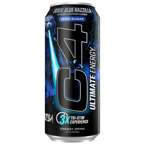 C4 Energy Blue Razzilla Flavour Energy Drink - 16fl.oz (473ml