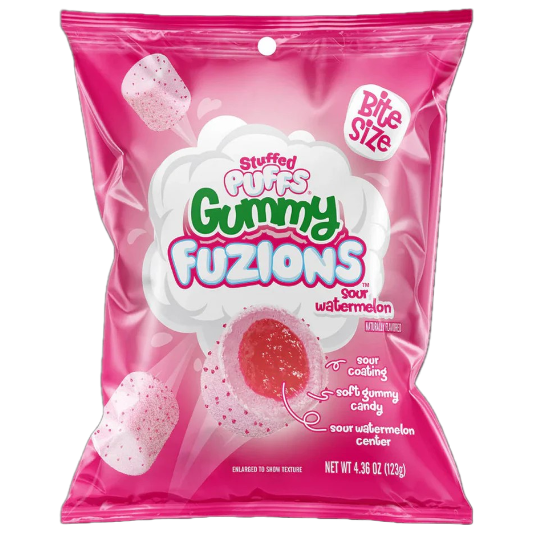 Stuffed Puffs Sour Watermelon Filled Marshmallow Bites - 4.36oz (123g ...