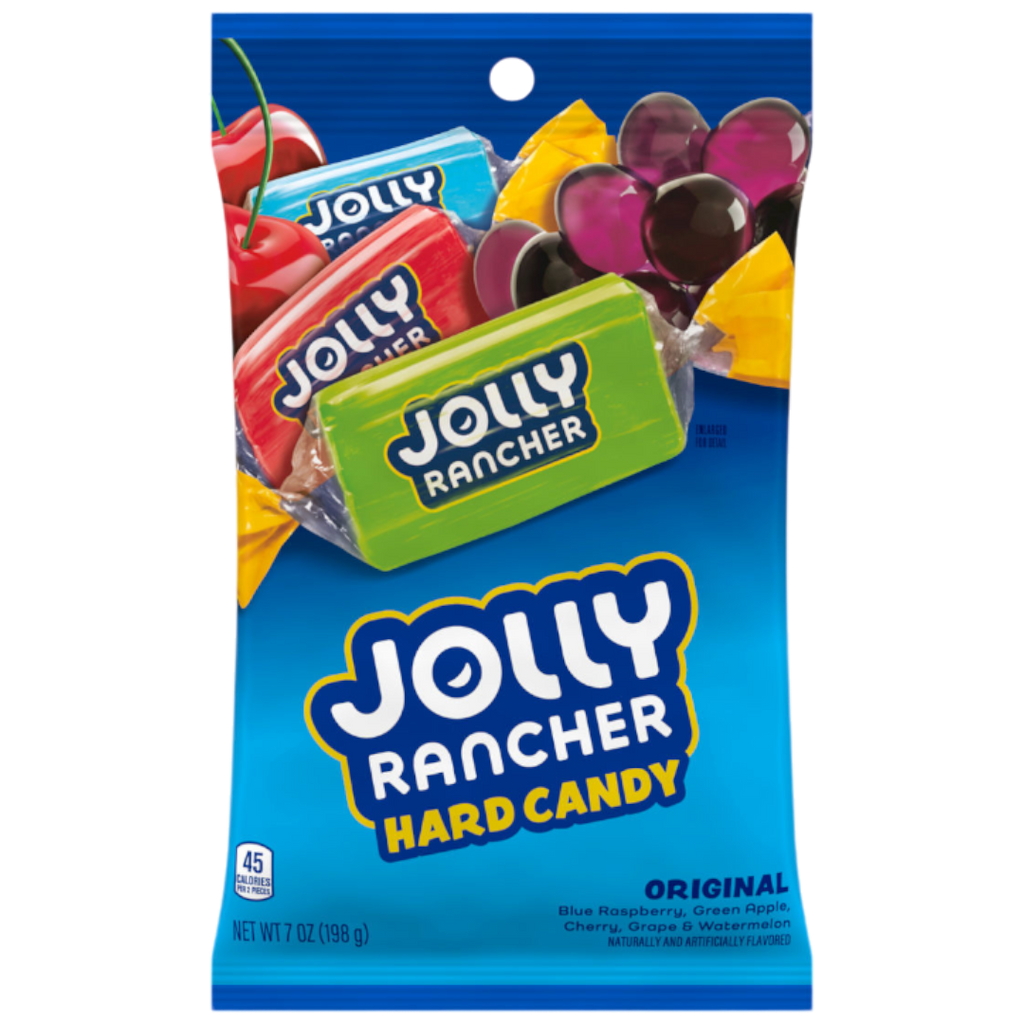 Jolly Rancher Hard Candy Assorted Original Flavours Peg Bag - 7oz (198g)