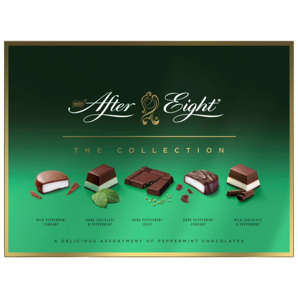 After Eight Collection Dark & Milk Peppermint Mint Chocolate Box - 7.01oz (199g)