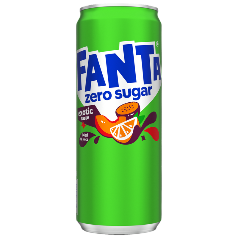 Fanta Exotic Zero (Swedish) - 11.15oz (330ml)