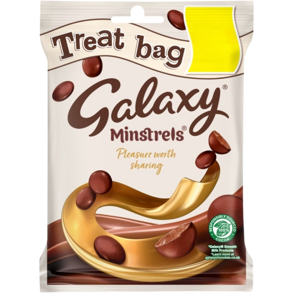 Galaxy Minstrels Milk Chocolate Buttons Treat Bag - 2.82oz (80g)