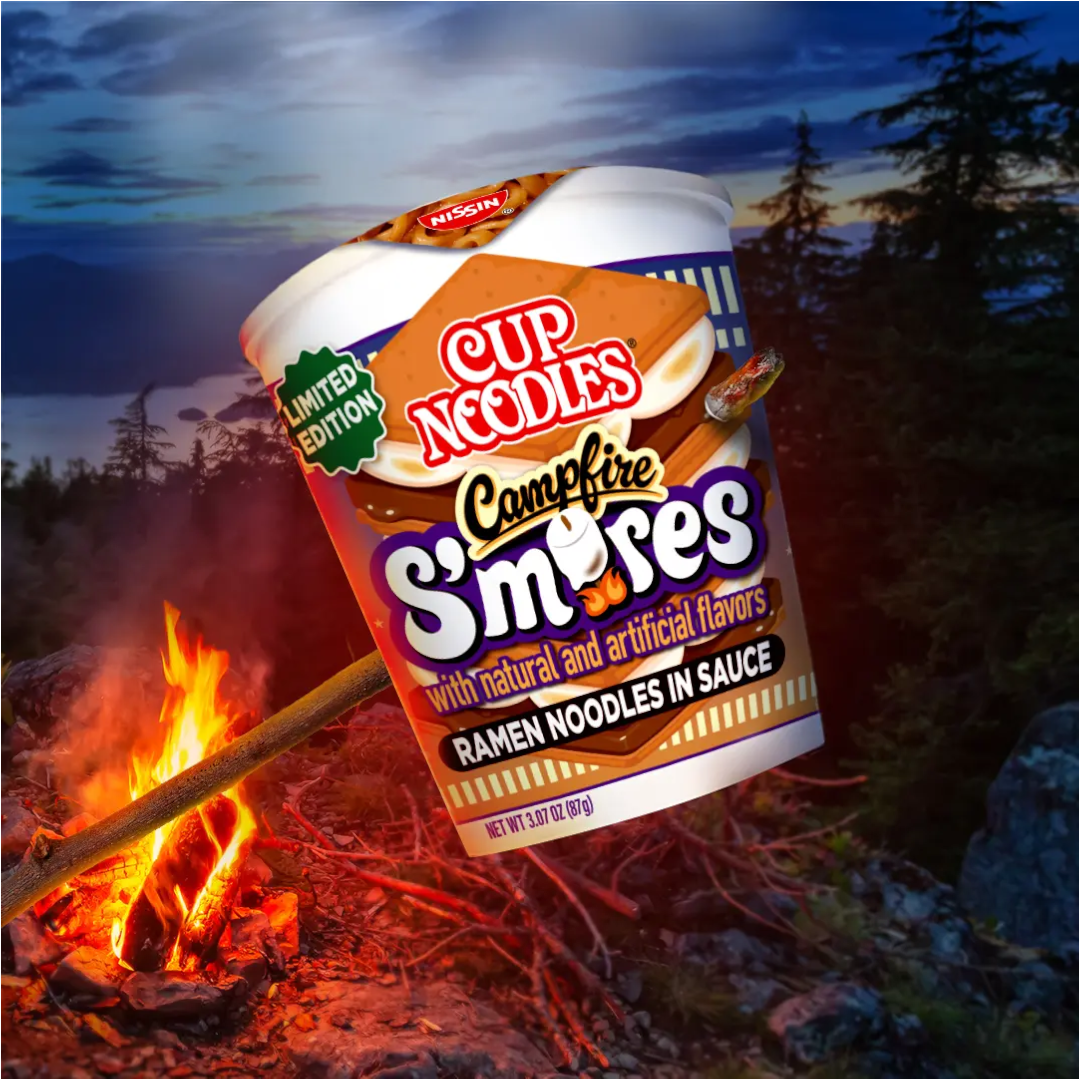 Nissin Cup Noodles Instant Ramen Campfire S'mores Flavour (Limited Edi