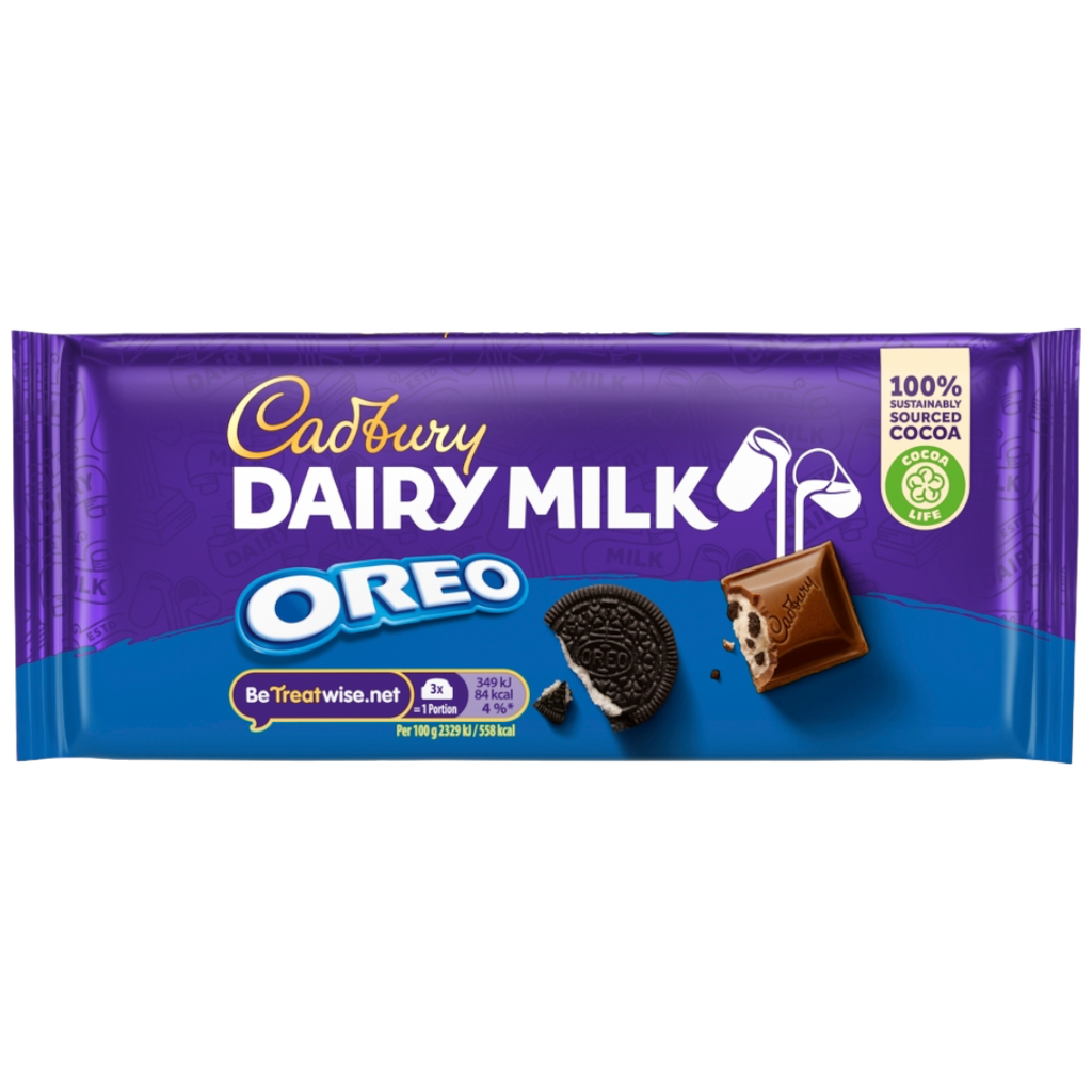 Cadbury Dairy Milk With Oreo Chocolate Bar - 4.23oz (120g)