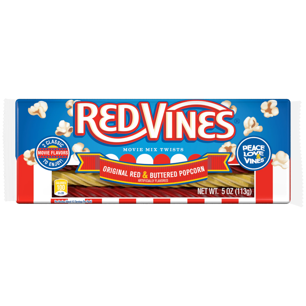 Red Vines Buttered Popcorn & Original Red Twists - 5oz (142g)