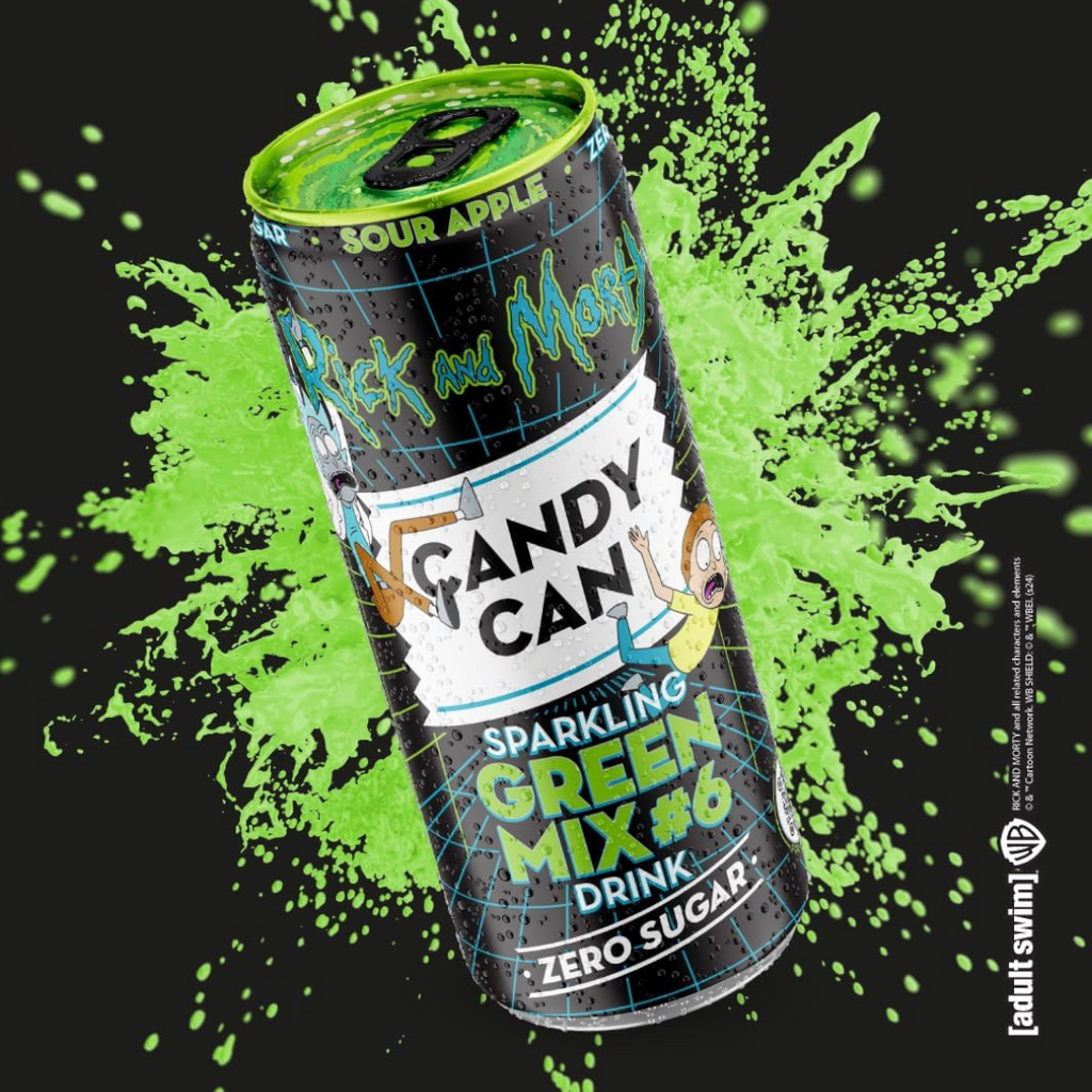 Rick and Morty Green Mix #6 Candy Can Zero Sugar (Sour Apple) - 11.15fl.oz (330ml)