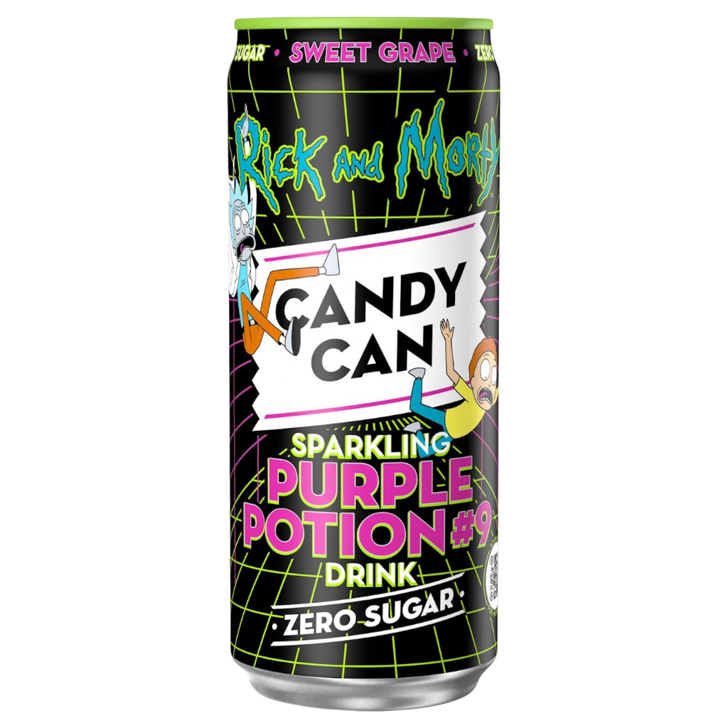 Rick and Morty Purple Potion #9 Candy Can Zero Sugar (Sweet Grape) - 11.15fl.oz (330ml)