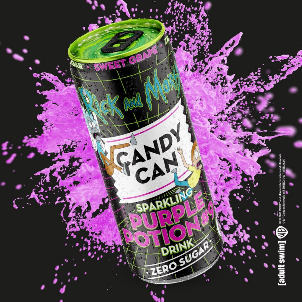 Rick and Morty Purple Potion #9 Candy Can Zero Sugar (Sweet Grape) - 11.15fl.oz (330ml)