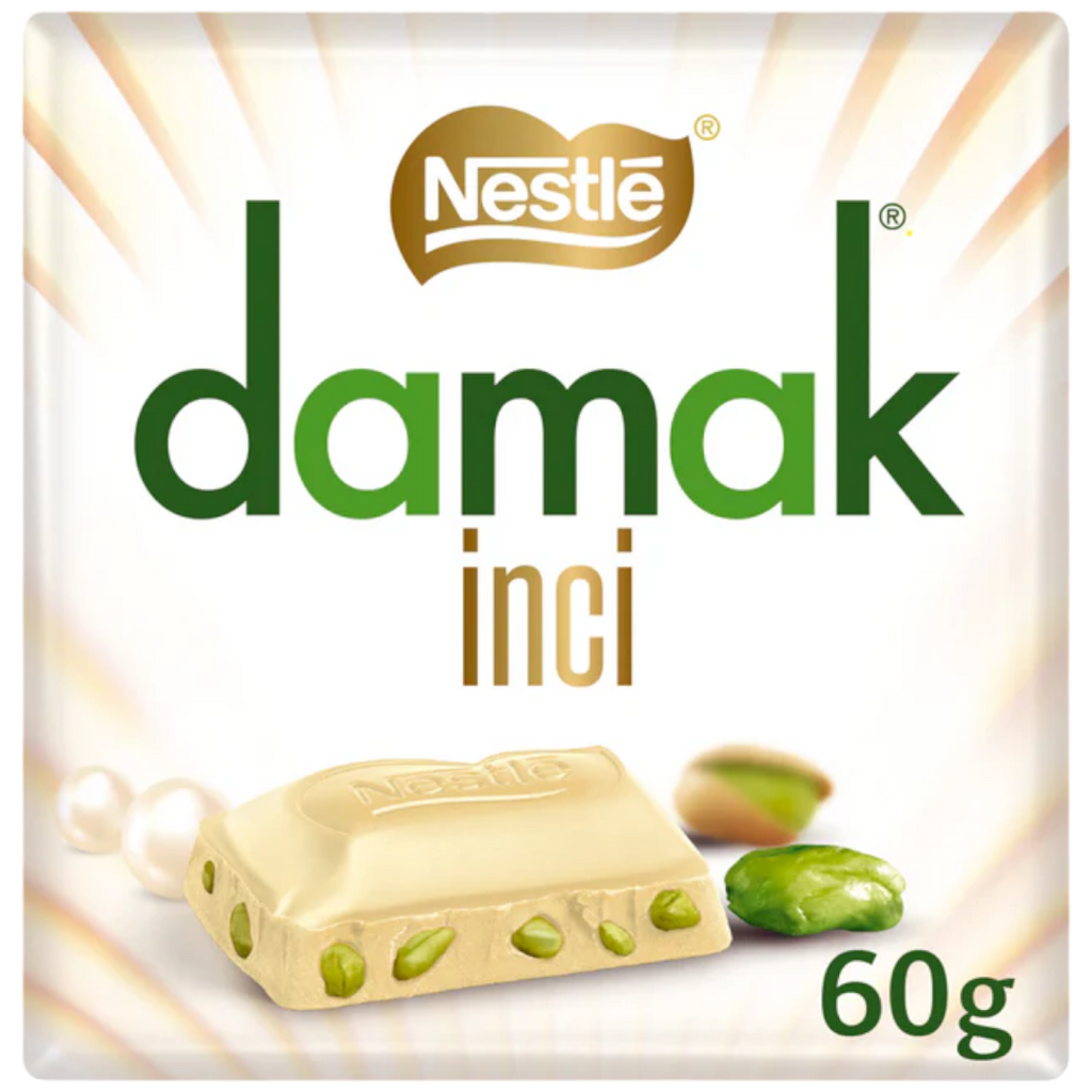 Nestle Damak Pistachio White Chocolate Block (Turkish) - 2.12oz (60g)