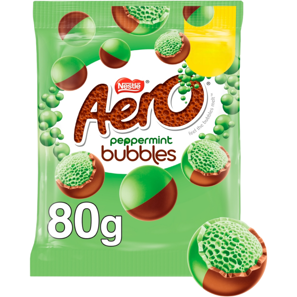 Aero Bubbles Peppermint Chocolate Sharing Bag - 2.82oz (80g)