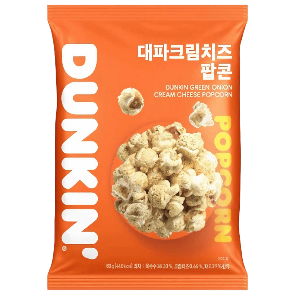 Dunkin' Green Onion Cream Cheese Popcorn (Korea) - 2.82oz (80g)