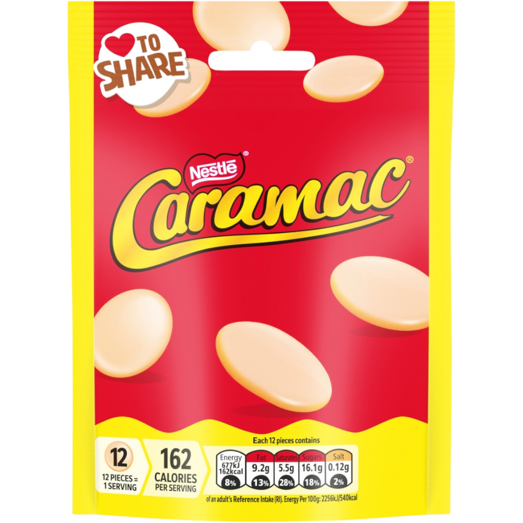 Caramac Giant Buttons Caramel Flavour Share Bag - 2.82oz (86g)