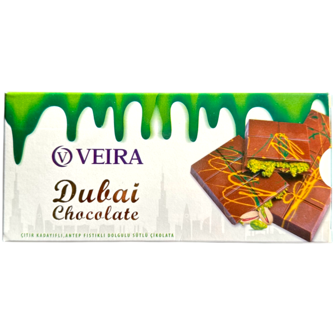 Veira Dubai Milk Chocolate XL Block - 7.05oz (200g)