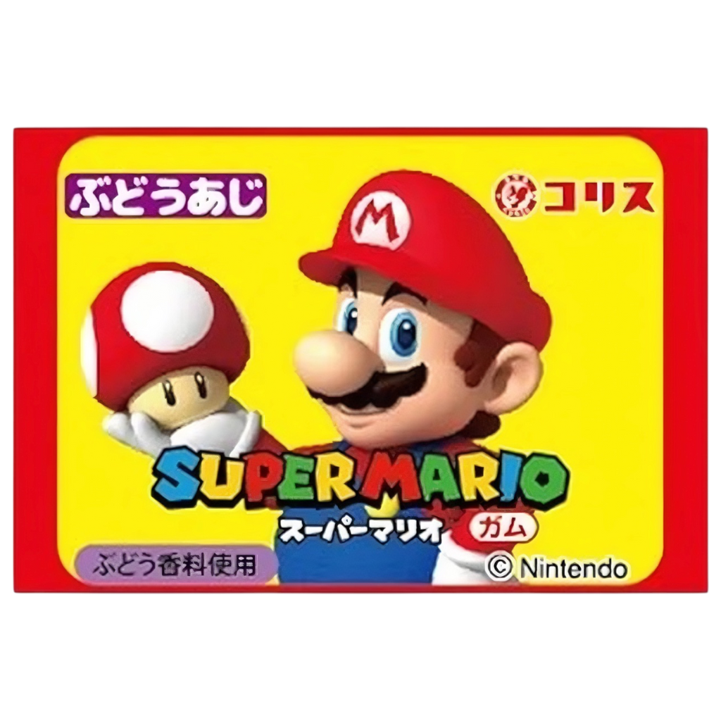 Super Mario Grape Bubble Gum (Japan) - 0.21oz (6g)