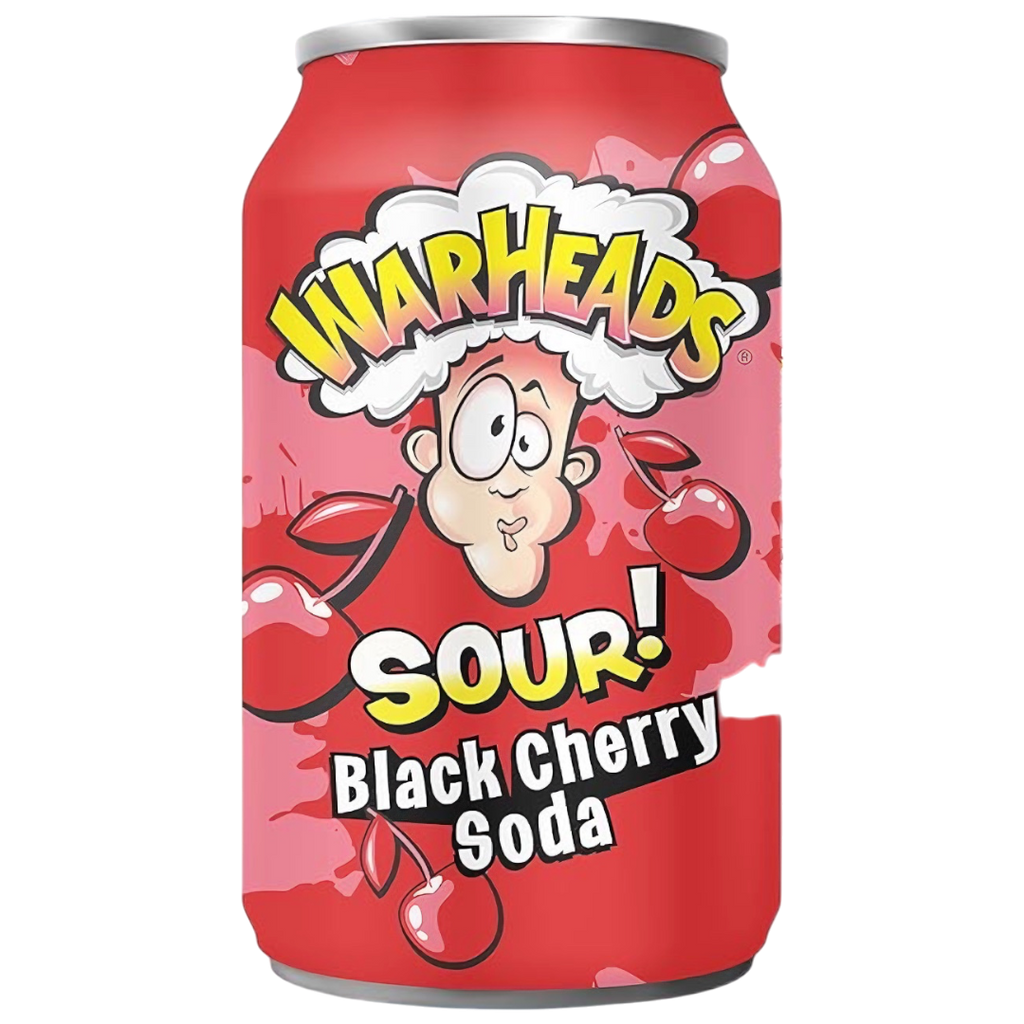 Warheads Sour! Black Cherry Soda - 12fl.oz (355ml)