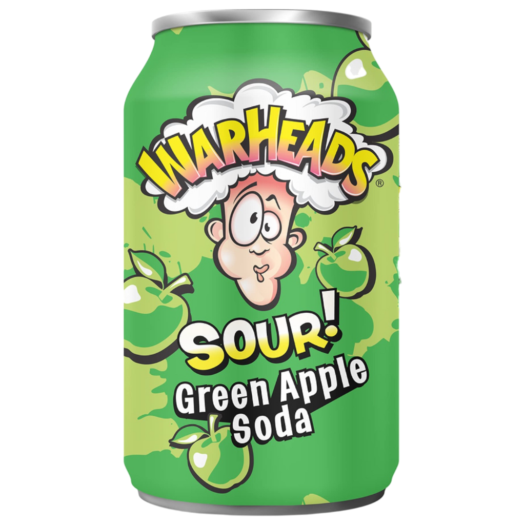 Warheads Sour! Green Apple Soda - 12fl.oz (355ml)