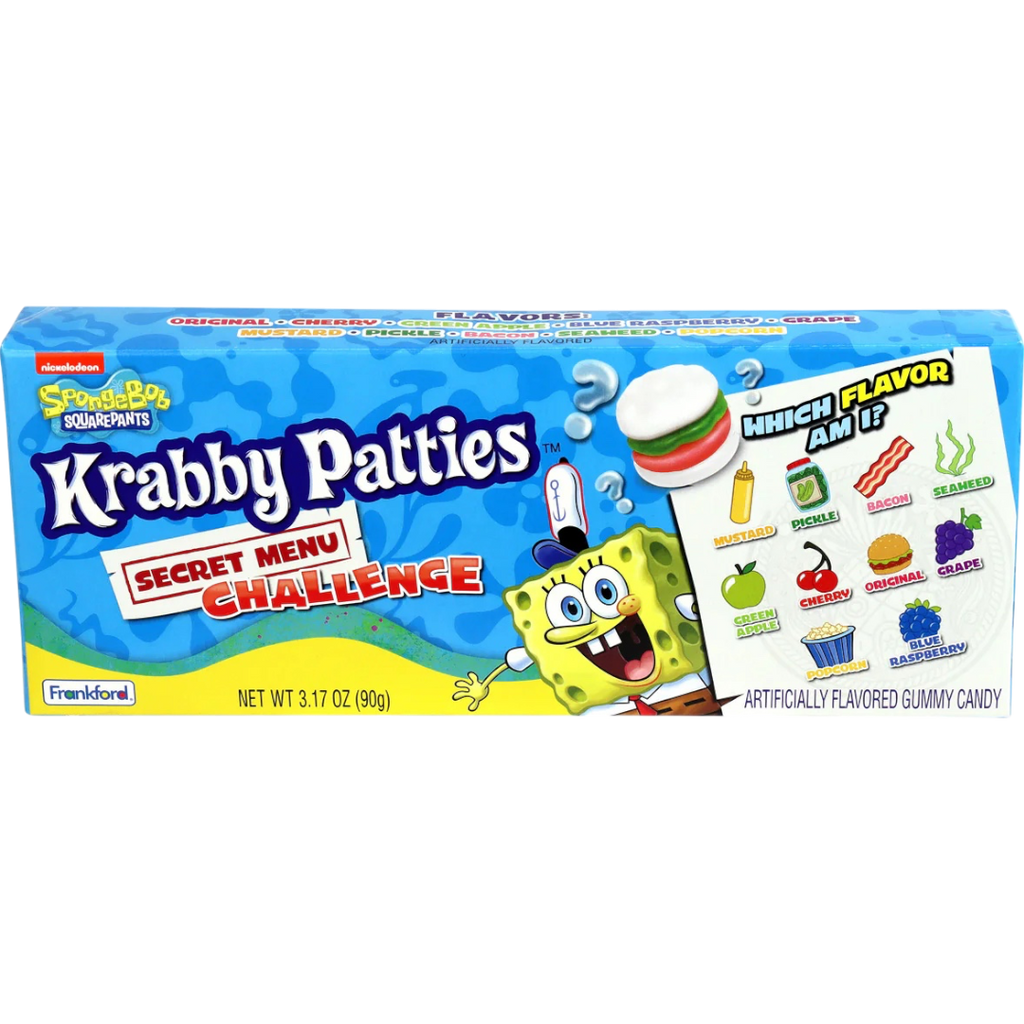 SpongeBob Krabby Patties Secret Menu Challenge Theatre Box - 3.17oz (90g)