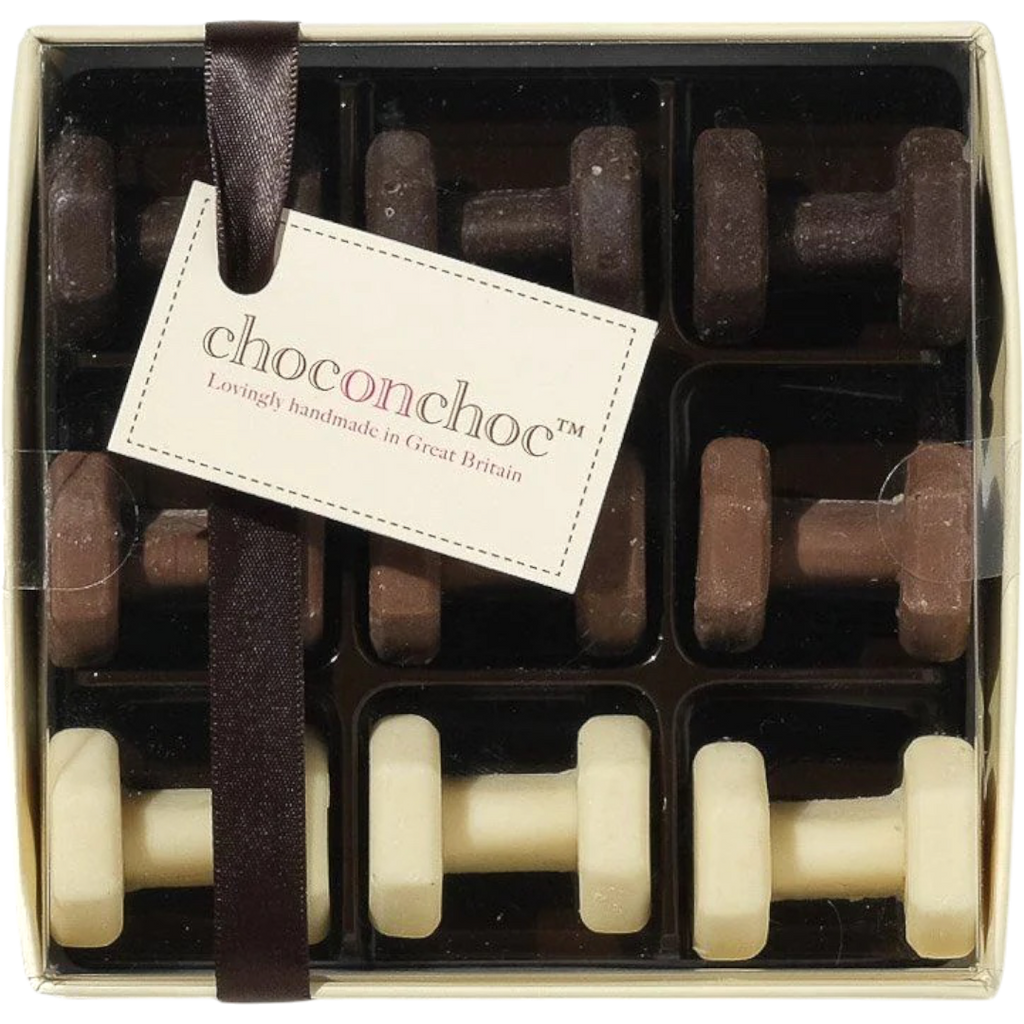 Handmade Belgian Chocolate Dumbbells - 2.64oz (75g)