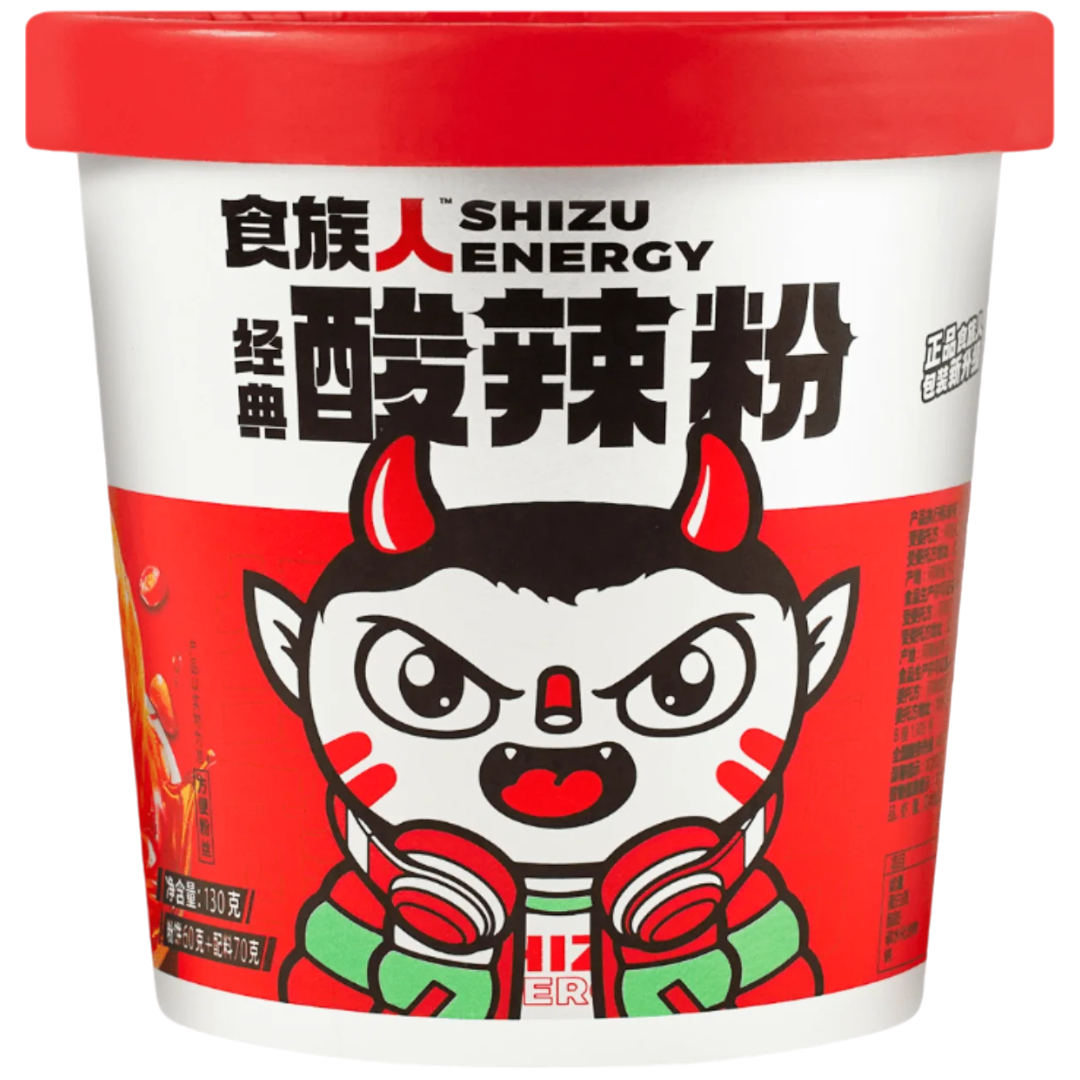 Shizu Energy Hot & Sour Noodle Pot - 4.58oz (130g)