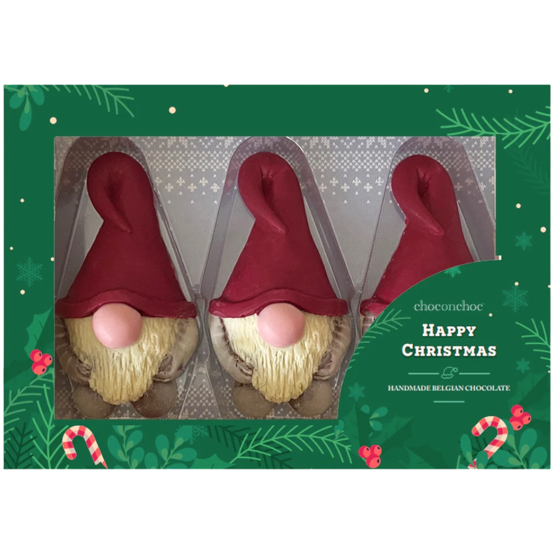 Handcrafted Belgian Chocolate Christmas Gonks - 8.11oz (230g)