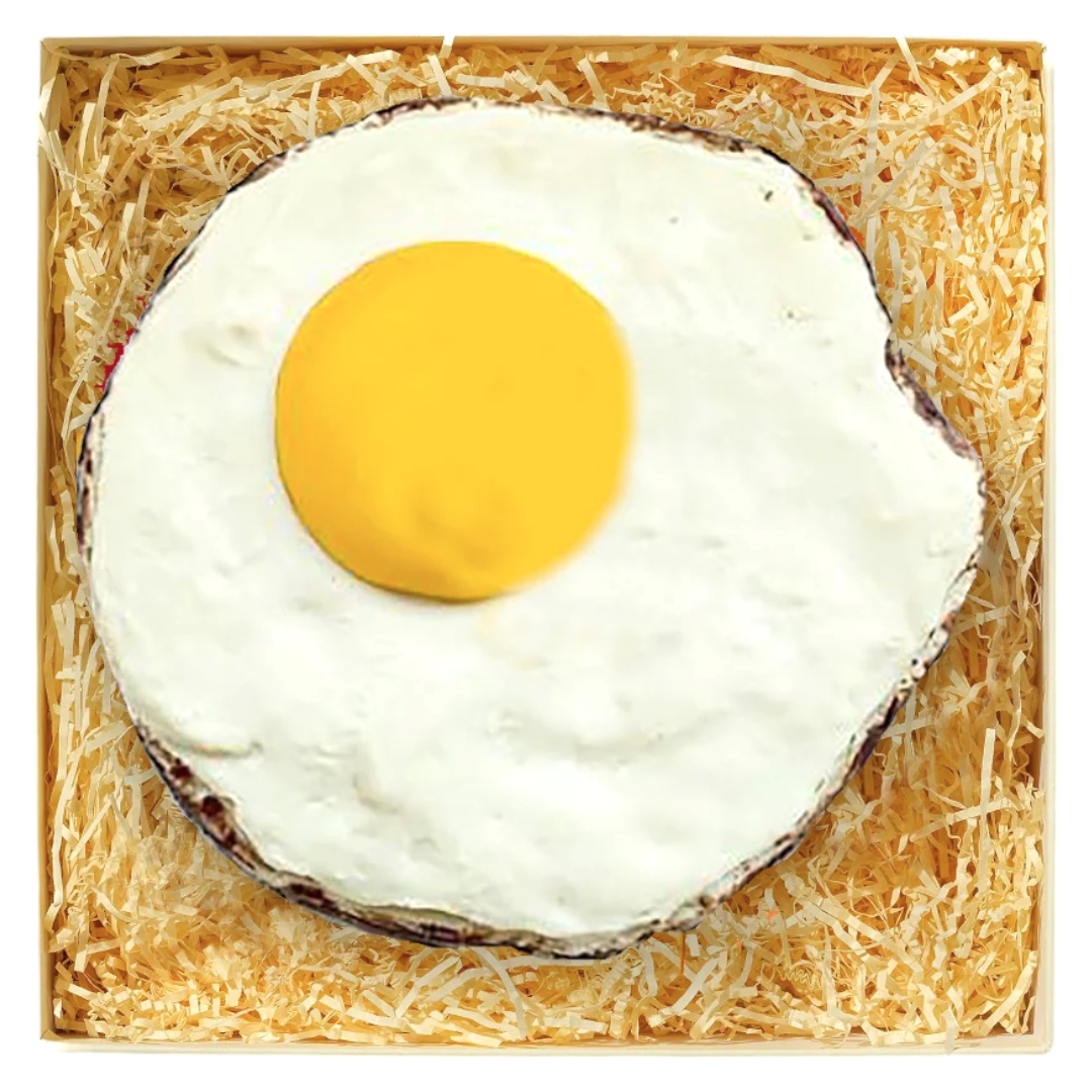 Handcrafted Belgian Chocolate Giant Fried Egg - 12.7oz (360g)