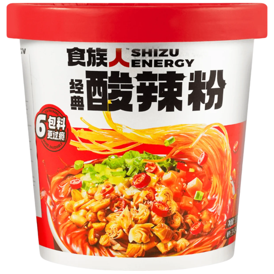 Shizu Energy Hot & Sour Noodle Pot - 4.58oz (130g)