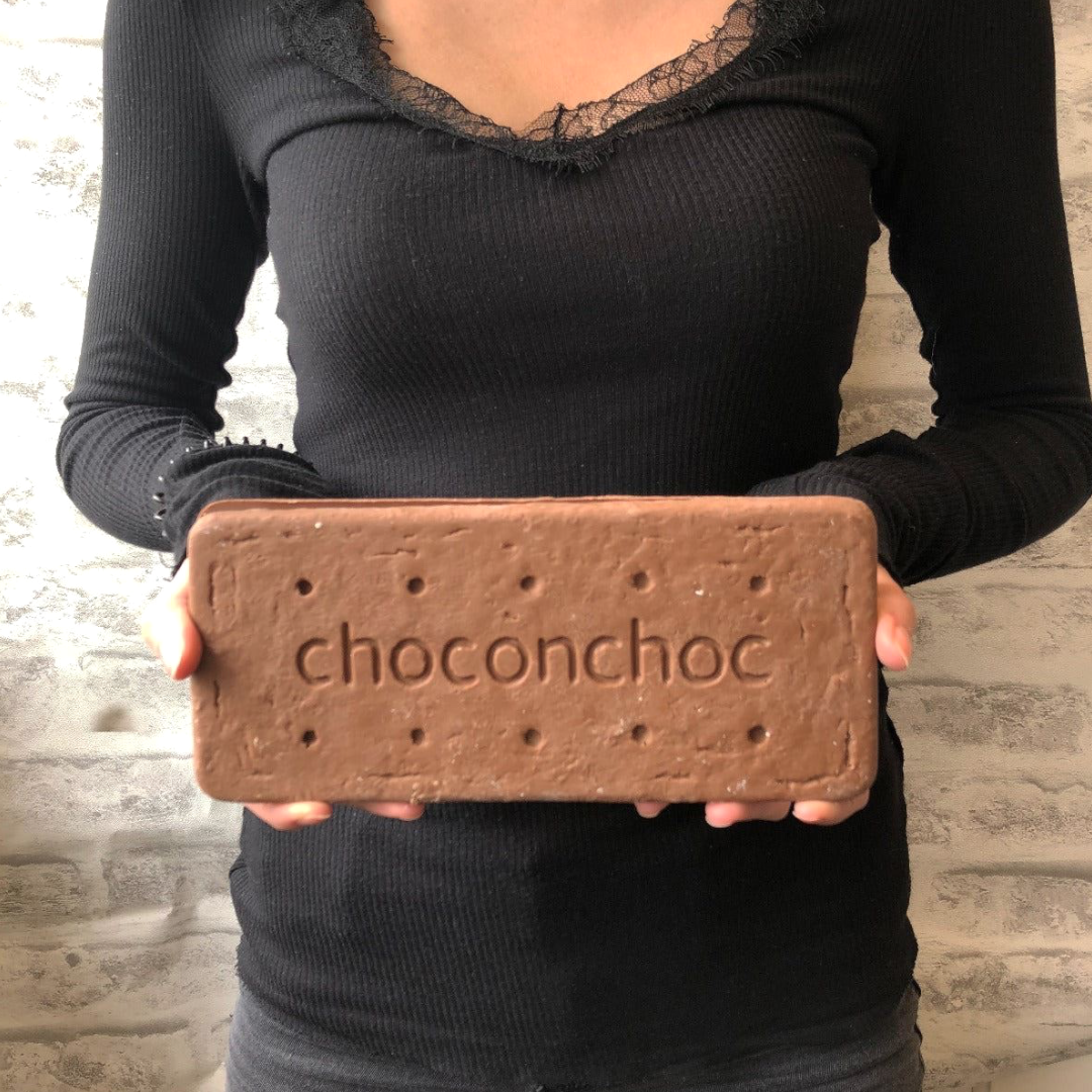 Handcrafted Belgian Chocolate Giant Bourbon Biscuit - 14.63oz (415g)