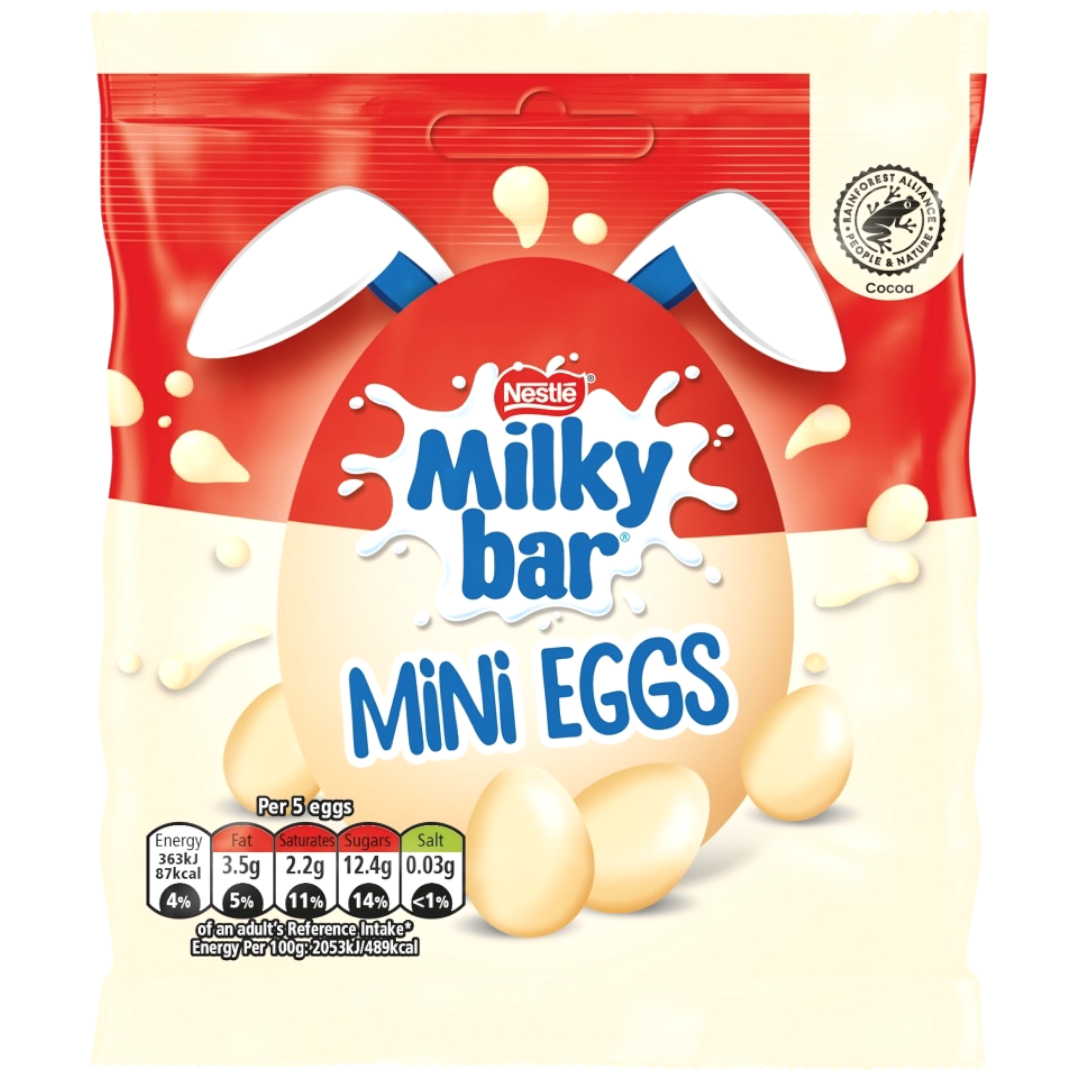 Milkybar Mini Eggs Peg Bag - 2.82oz (80g)