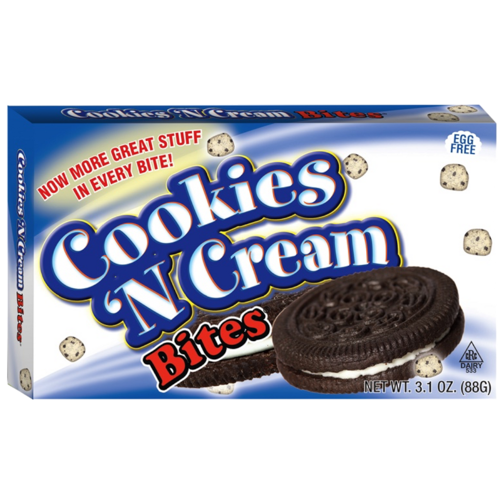 Cookie Dough Bites Cookies 'N Cream Theatre Box - 3.1oz (88g)