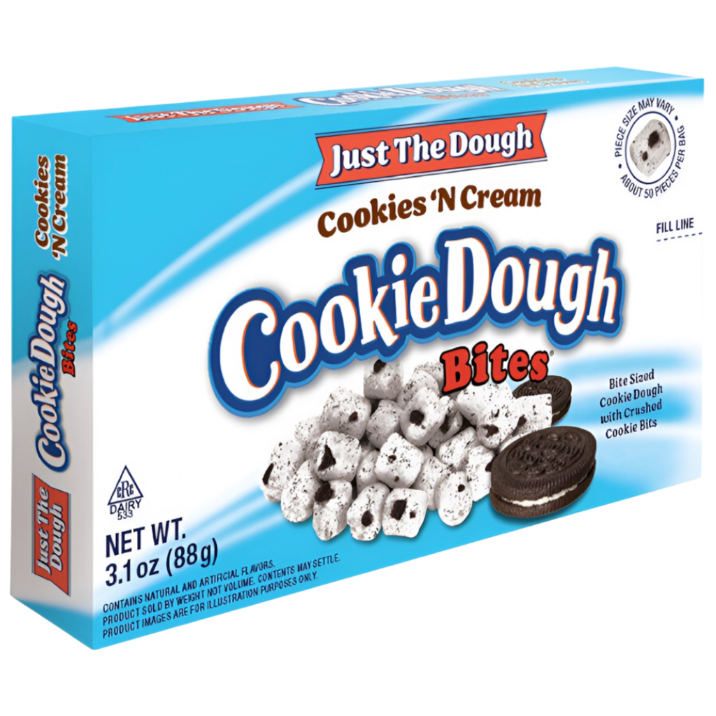 Cookie Dough Bites Just The Dough Cookies 'N Cream Theatre Box - 3.1oz (88g)