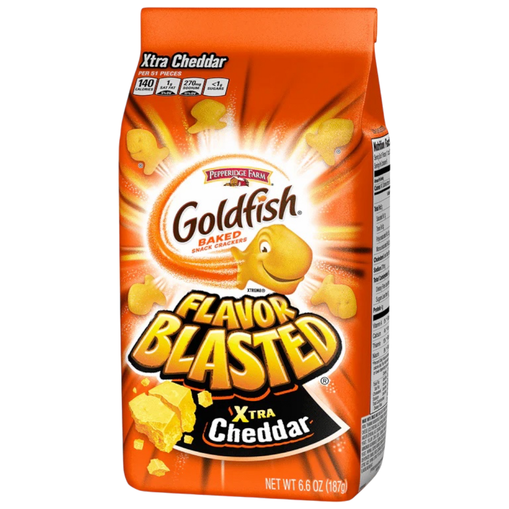 Pepperidge Farm Goldfish Flavour Blasted Xtra Cheddar - 6.6oz (187g)