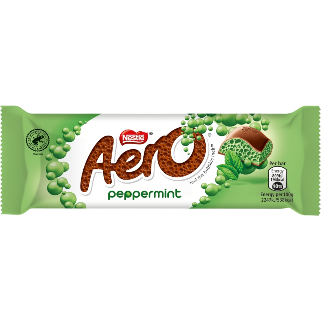 Aero Bubbly Peppermint Chocolate Bar - 1.3oz (36g)