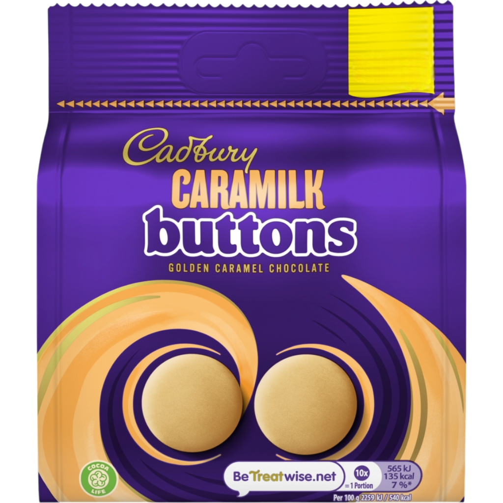 Cadbury Caramilk Golden Caramel Buttons Chocolate Bag - 2.99oz (85g)