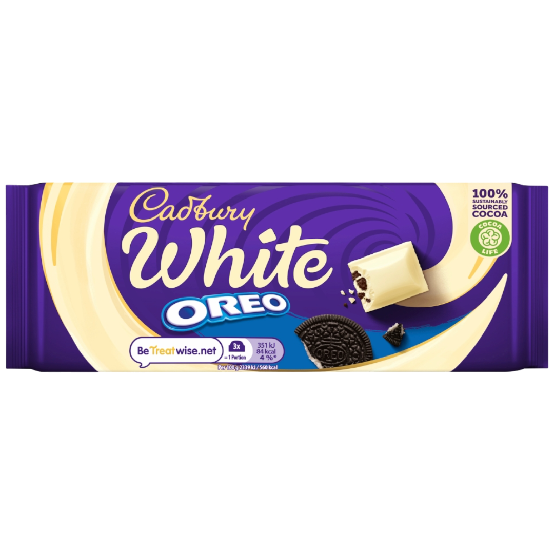 Cadbury Oreo White Chocolate Bar - 4.23oz (120g) | Poppin Candy