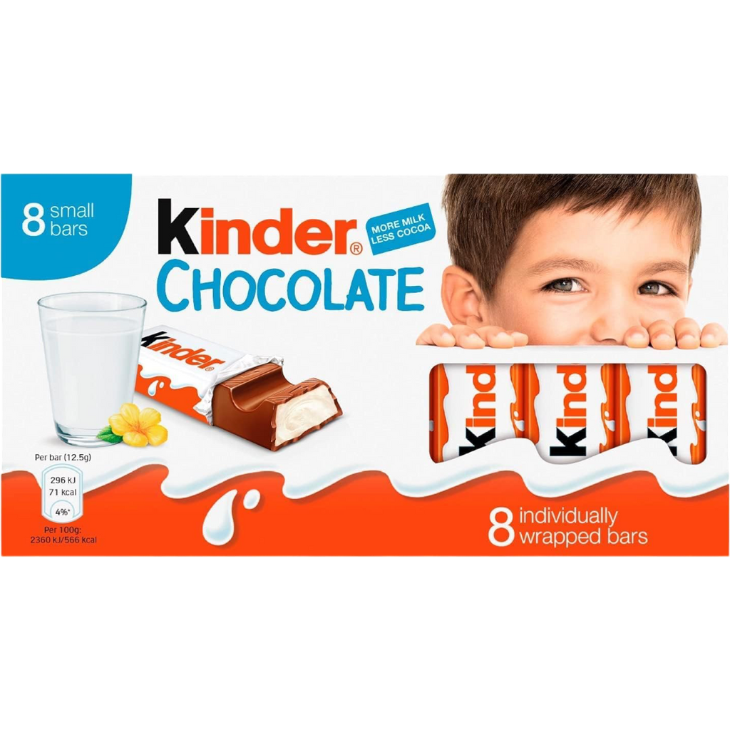 Kinder Chocolate 8 Pack - 3.56oz (101g)